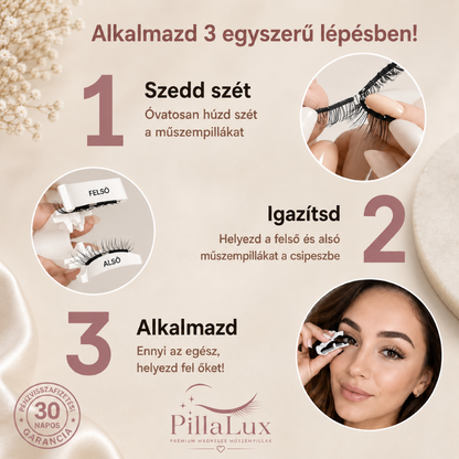 PillaLux™ Mágneses Műszempilla Szett
